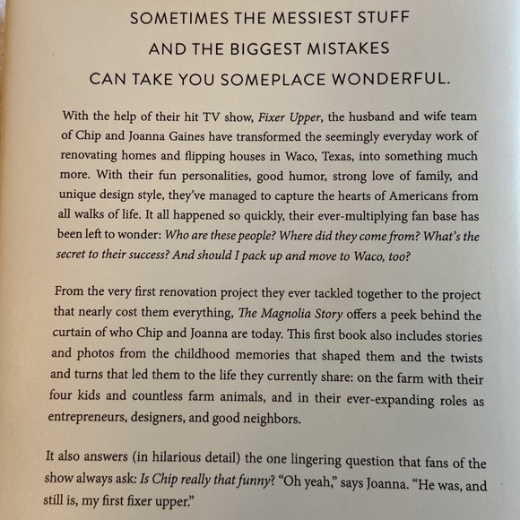 THE MAGNOLIA STORY Chip & Joanna Gaines w/ Mark Dagostino #1 NY Times Bestseller - Picture 3 of 10